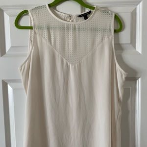 banana republic tank with perforated detail